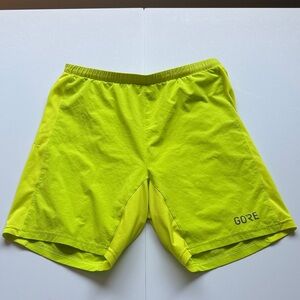 GORE Bright Yellow Athletic Shorts